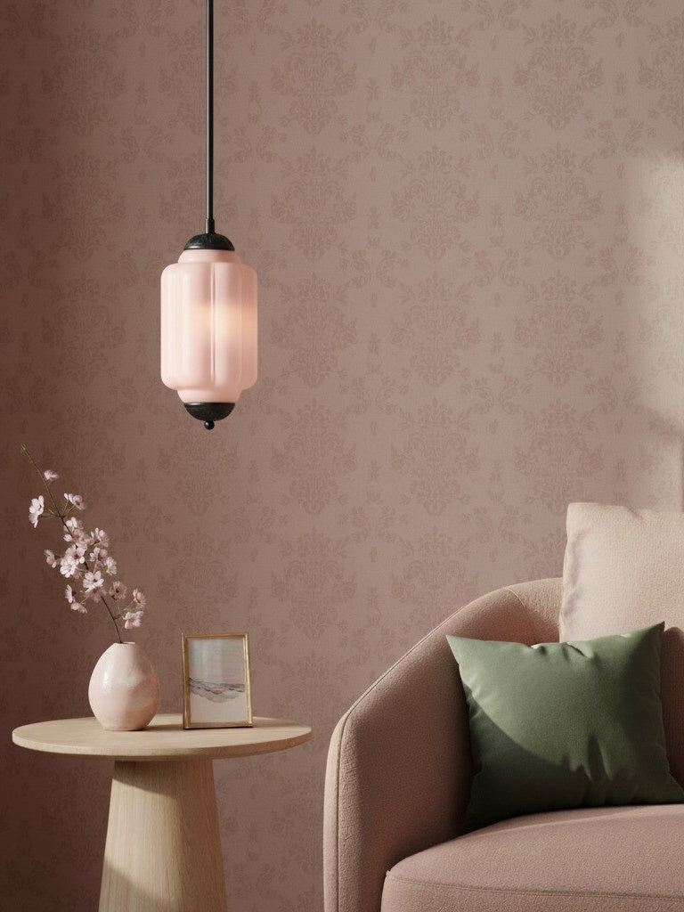Vintage Glazen Hanglamp met Nostalgische Uitstraling – Verfijnde Verlichting voor Eetkamer en Keuken | Sansoti
