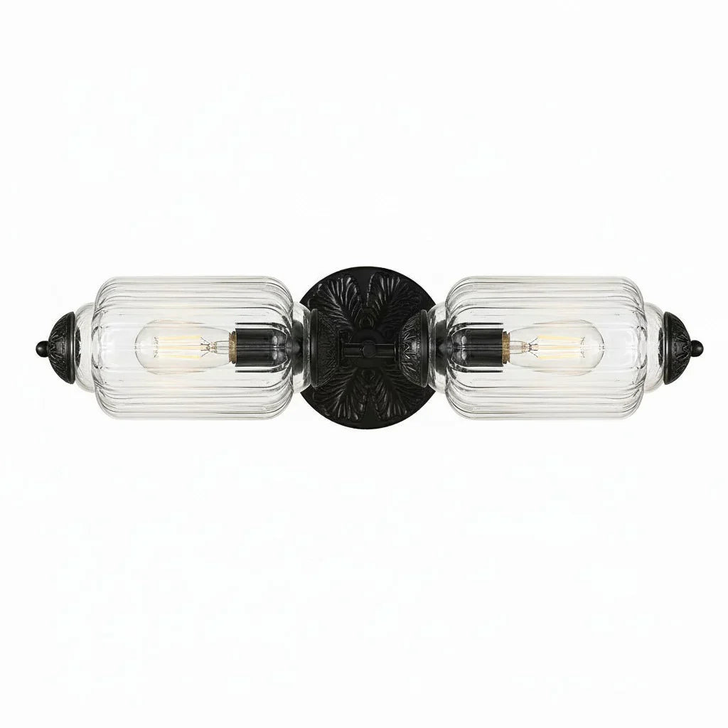 Eloise Vintage Scalloped Milk Glass Wall Sconce - Modern Accent Lighting for Bathroom and Bedroom