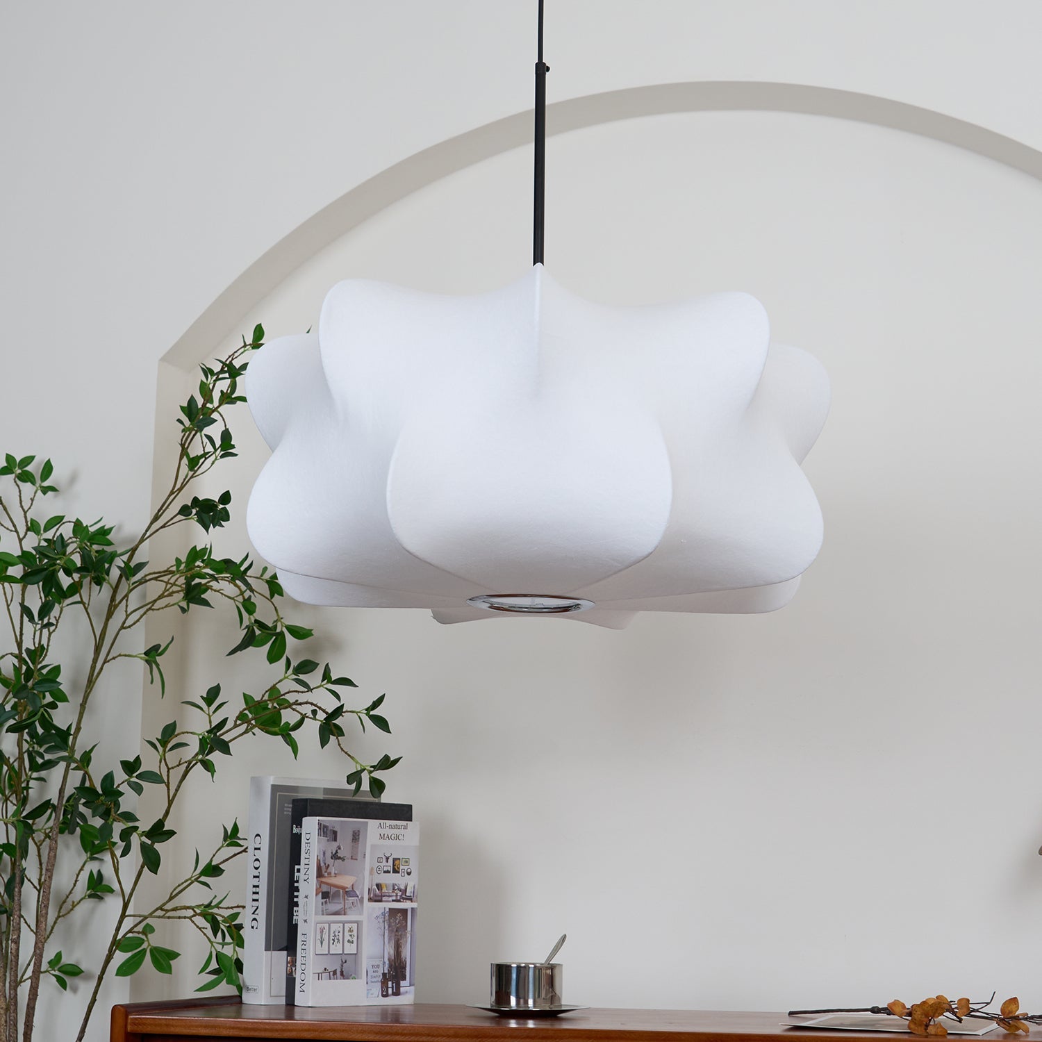 Zijden Cocon Hanglamp – 3 Formaten Organische Sfeerverlichting | Sansoti
