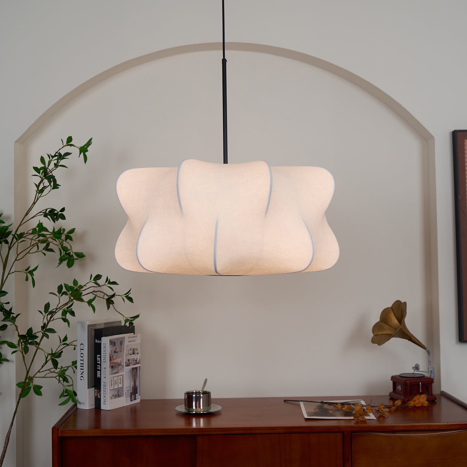 Zijden Cocon Hanglamp – 3 Formaten Organische Sfeerverlichting | Sansoti