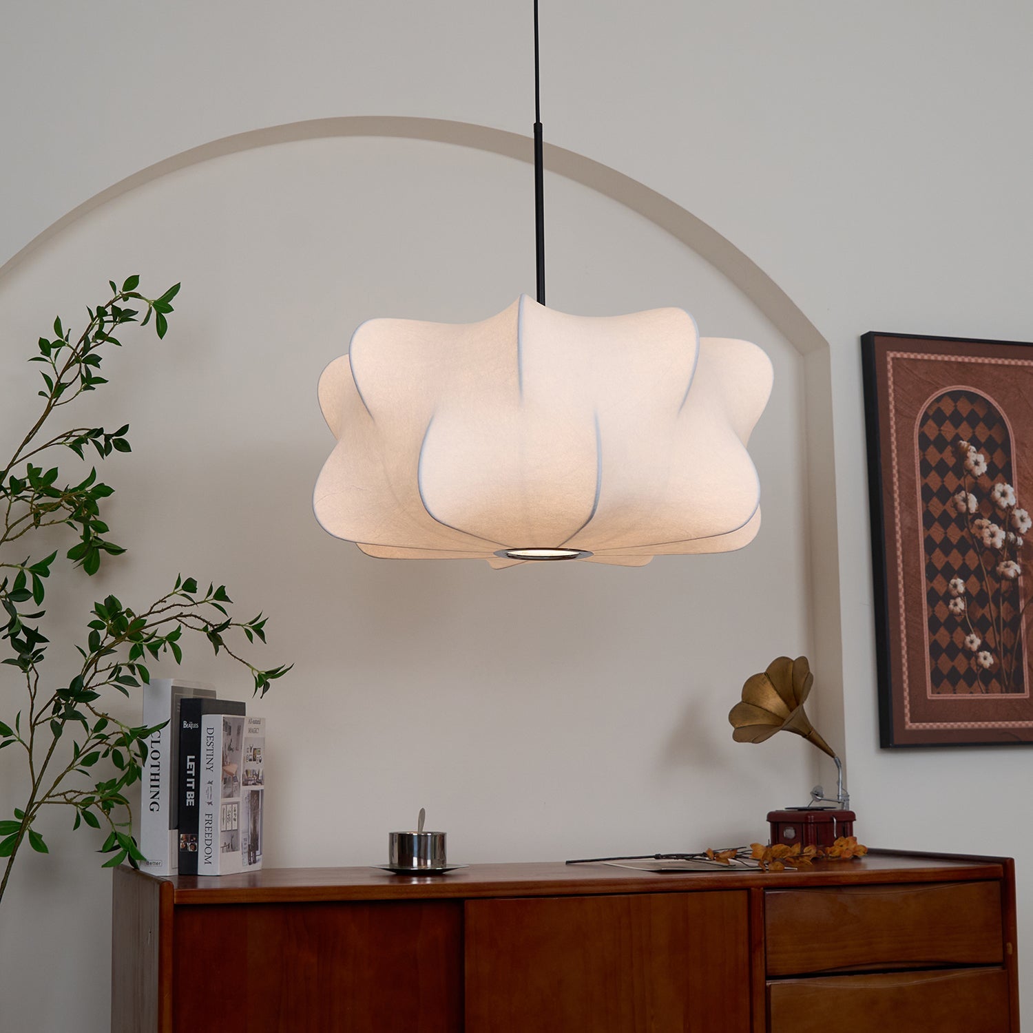 Zijden Cocon Hanglamp – 3 Formaten Organische Sfeerverlichting | Sansoti