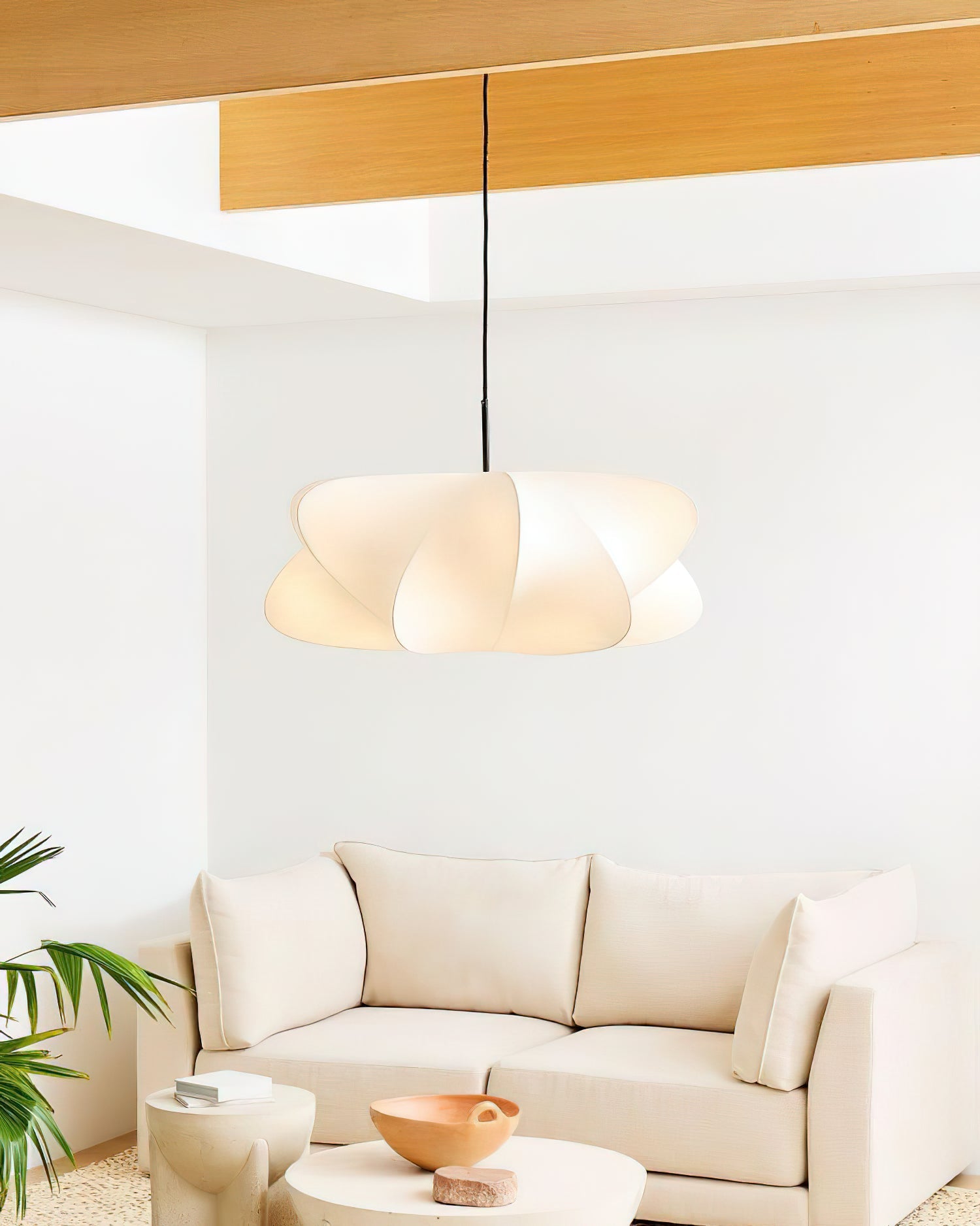 Zijden Cocon Hanglamp – 3 Formaten Organische Sfeerverlichting | Sansoti