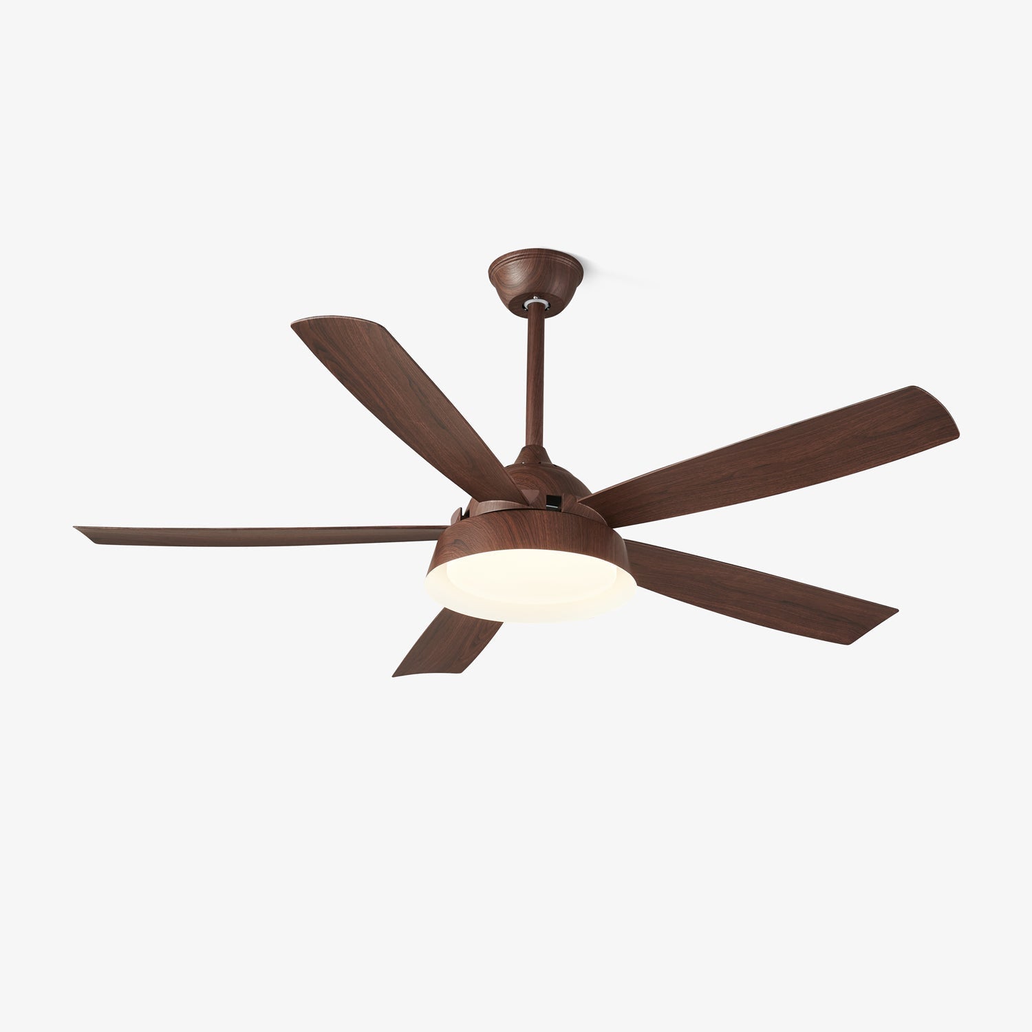 Ceiling Fan with Lighting Wood Effect 142cm - Quiet & Energy Efficient | Sansoti