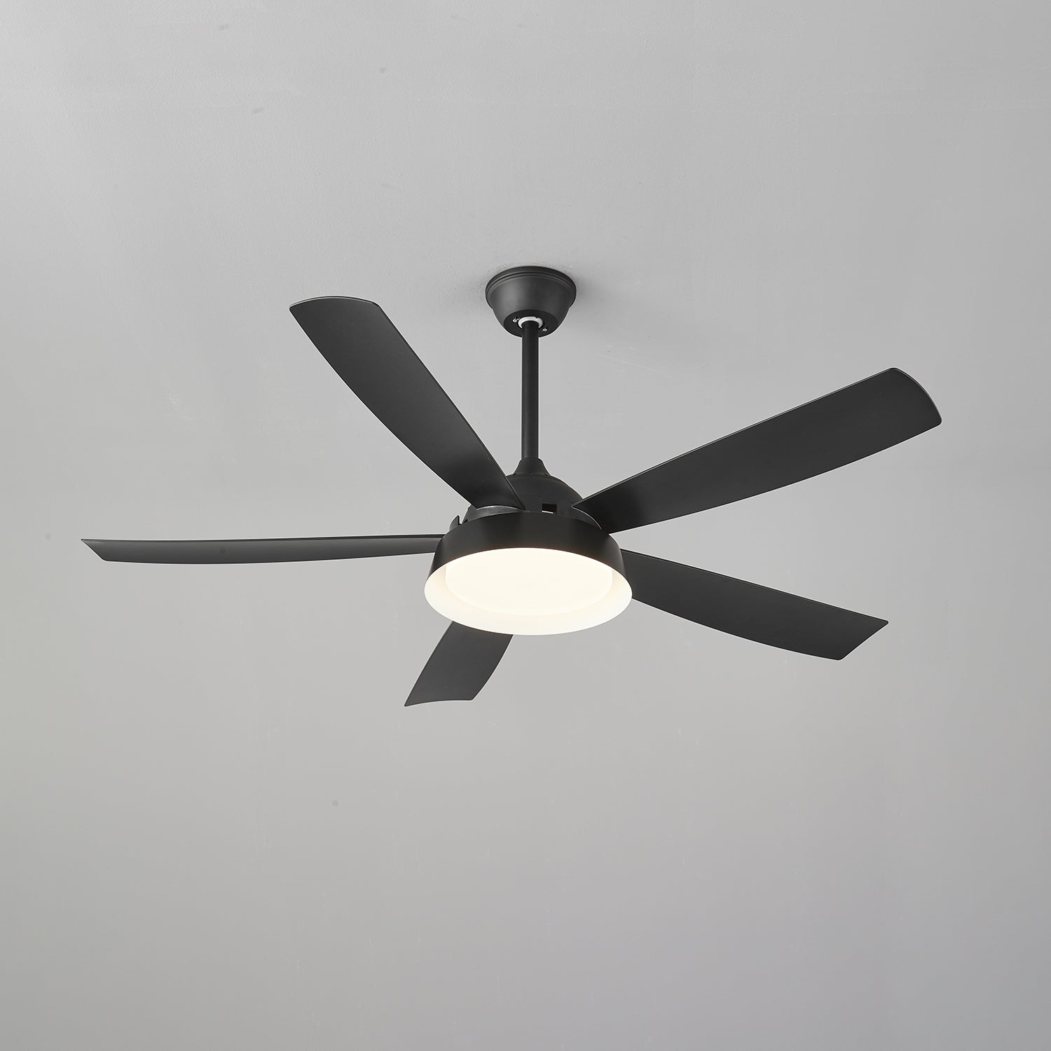 Ceiling Fan with Lighting Wood Effect 142cm - Quiet & Energy Efficient | Sansoti
