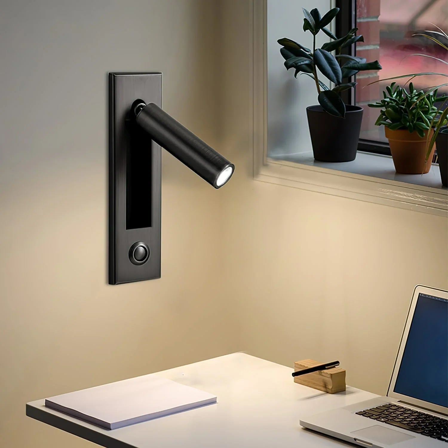 Wandleuchte LED Einbau Minimalistisch Aluminium Schlafzimmer Leselampe Schalter Modern | Restfield
