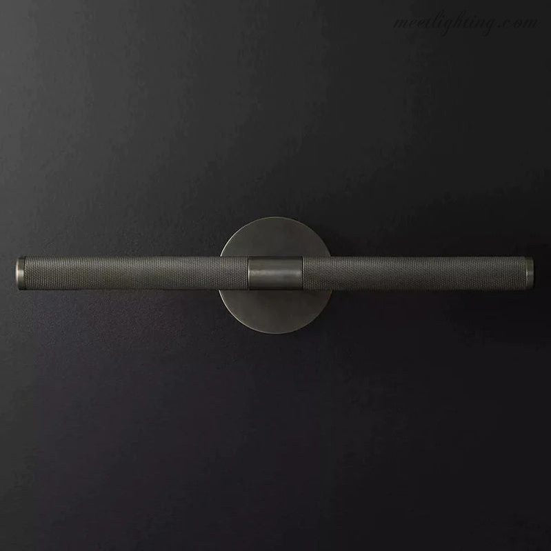 Applique LED pour tableau en laiton, 2 lumières, éclairage d’art moderne, nickel noir, 18-30 cm, éclairage de musée | Sansoti