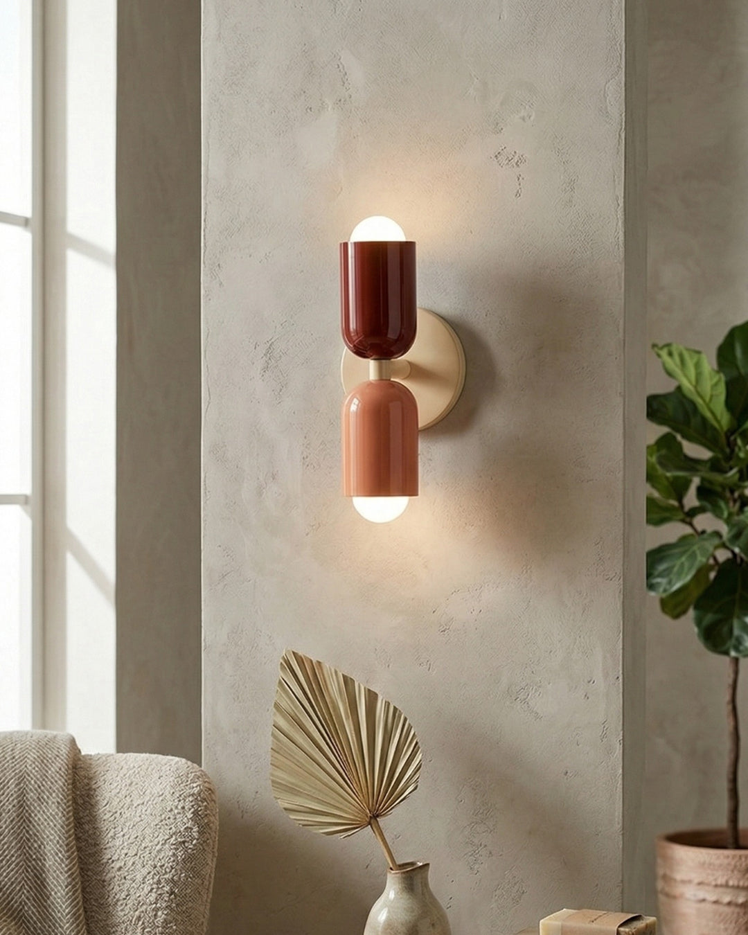 Metalen Wandlamp met Tweevoudige Lichtstraal – Scandinavische Design Verlichting voor Moderne Interieurs | Sansoti