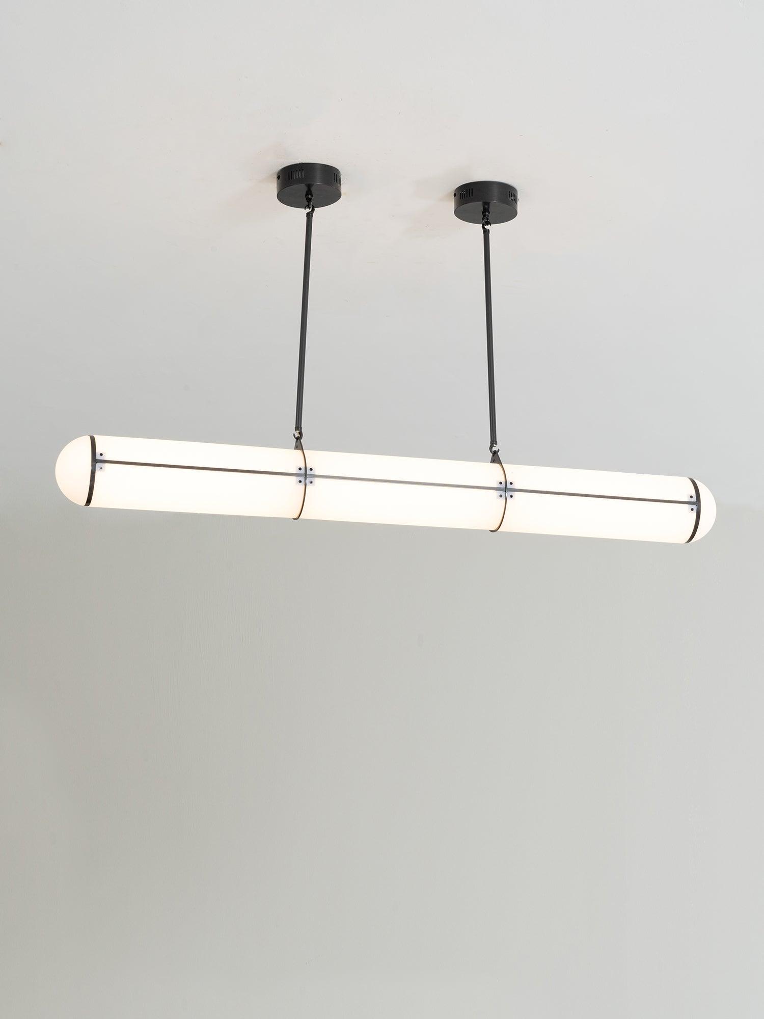 Eindloze Cilindrische Hanglamp Moderne Lineaire Verlichting voor Eettafel en Woonkamer Geïntegreerde LED Zwevende Lichtlijn Architectonische Verlichting | Sansoti