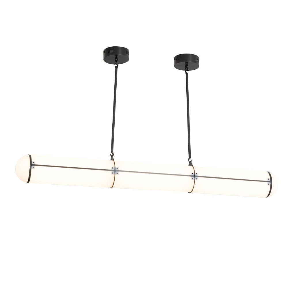 Eindloze Cilindrische Hanglamp Moderne Lineaire Verlichting voor Eettafel en Woonkamer Geïntegreerde LED Zwevende Lichtlijn Architectonische Verlichting | Sansoti