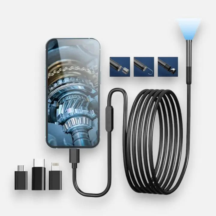 Endoscoop Camera Smartphone 5m Kabel IP67 HD 1920x1440 USB Inspectiecamera Flexibel Buizen Afvoer Motor Pijp Donkere Ruimtes | Sansoti