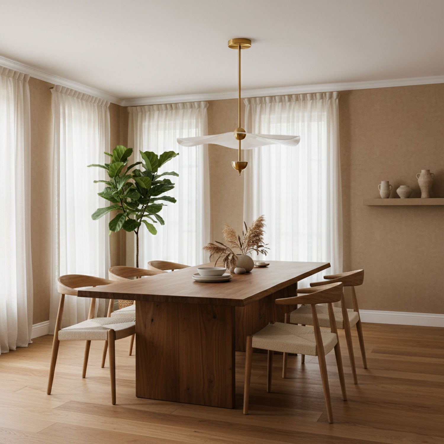 Dubbele Biscuit Hanglamp Wit Goud Rond Opaalwit Acryl Kap Design Verlichting Decoratief voor Woonkamer Eethoek Slaapkamer Modern Scandinavisch Interieur | Sansoti