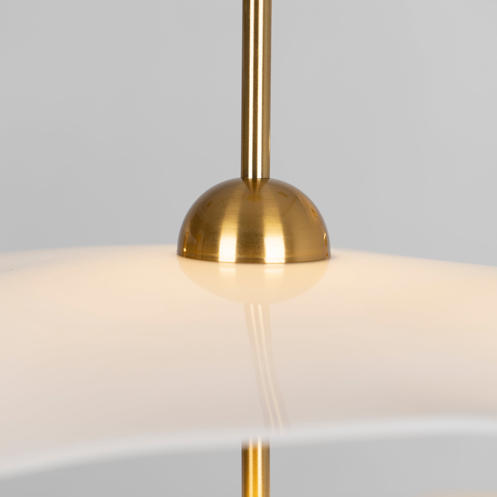 Dubbele Biscuit Hanglamp Wit Goud Rond Opaalwit Acryl Kap Design Verlichting Decoratief voor Woonkamer Eethoek Slaapkamer Modern Scandinavisch Interieur | Sansoti