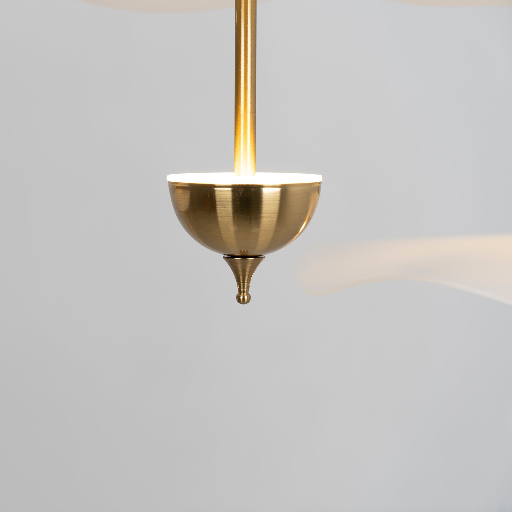 Dubbele Biscuit Hanglamp Wit Goud Rond Opaalwit Acryl Kap Design Verlichting Decoratief voor Woonkamer Eethoek Slaapkamer Modern Scandinavisch Interieur | Sansoti