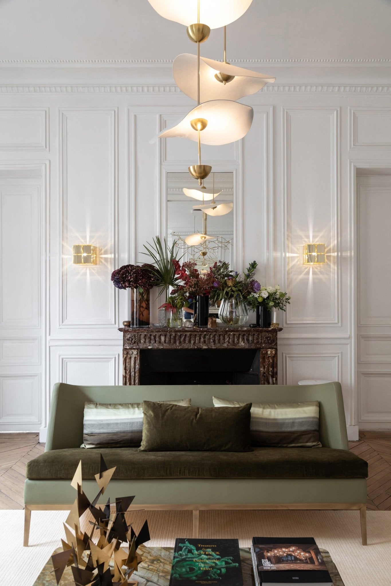 Dubbele Biscuit Hanglamp Wit Goud Rond Opaalwit Acryl Kap Design Verlichting Decoratief voor Woonkamer Eethoek Slaapkamer Modern Scandinavisch Interieur | Sansoti