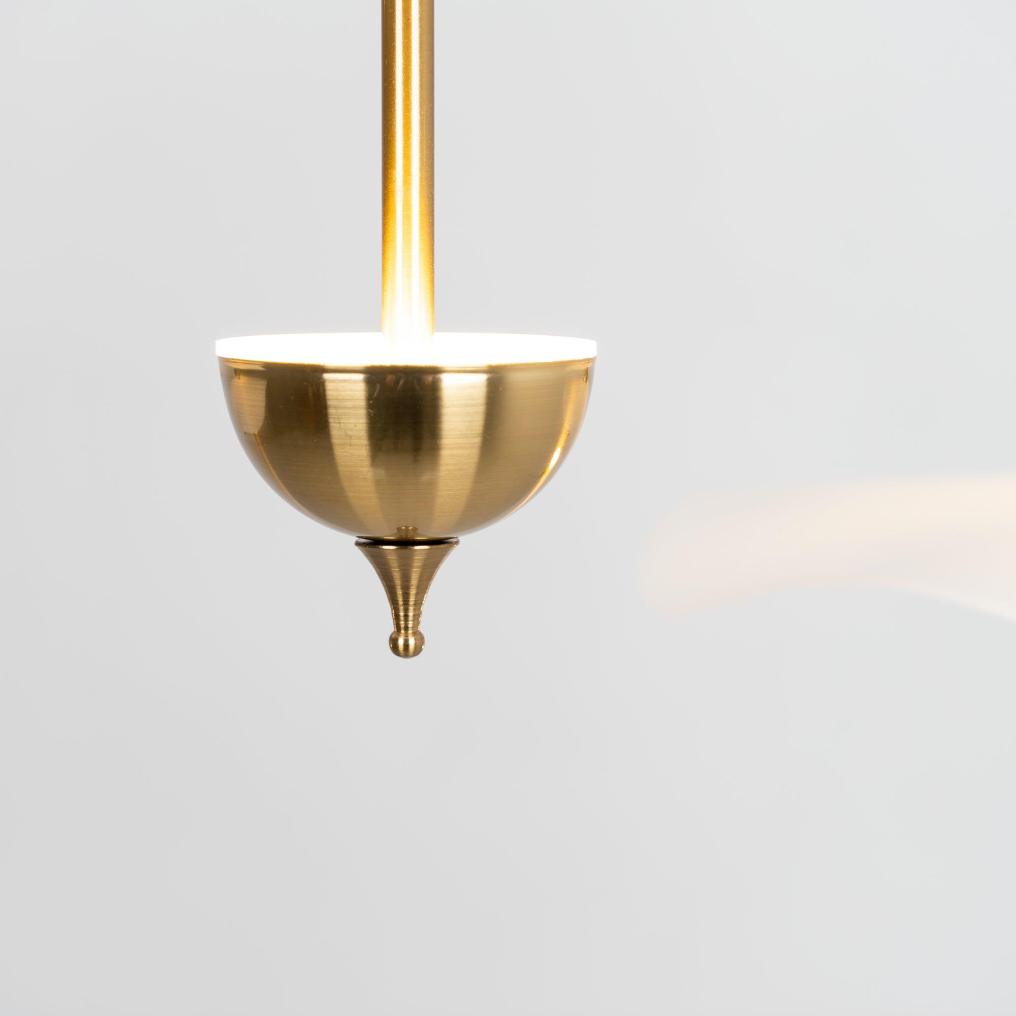 Dubbele Biscuit Hanglamp Wit Goud Rond Opaalwit Acryl Kap Design Verlichting Decoratief voor Woonkamer Eethoek Slaapkamer Modern Scandinavisch Interieur | Sansoti