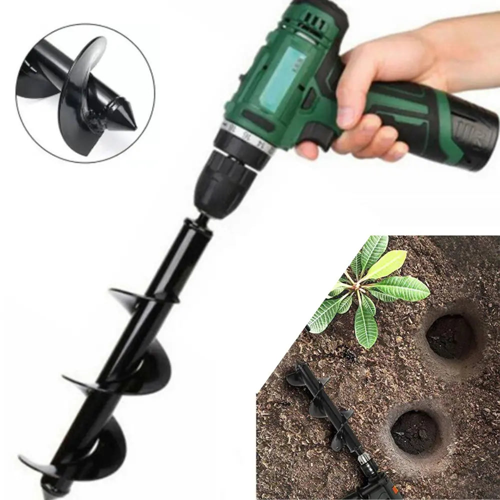 Tuinspiraalboorder 30cm voor Handboormachine – Plantgaten Boren in Alle Grondsoorten | Sansoti