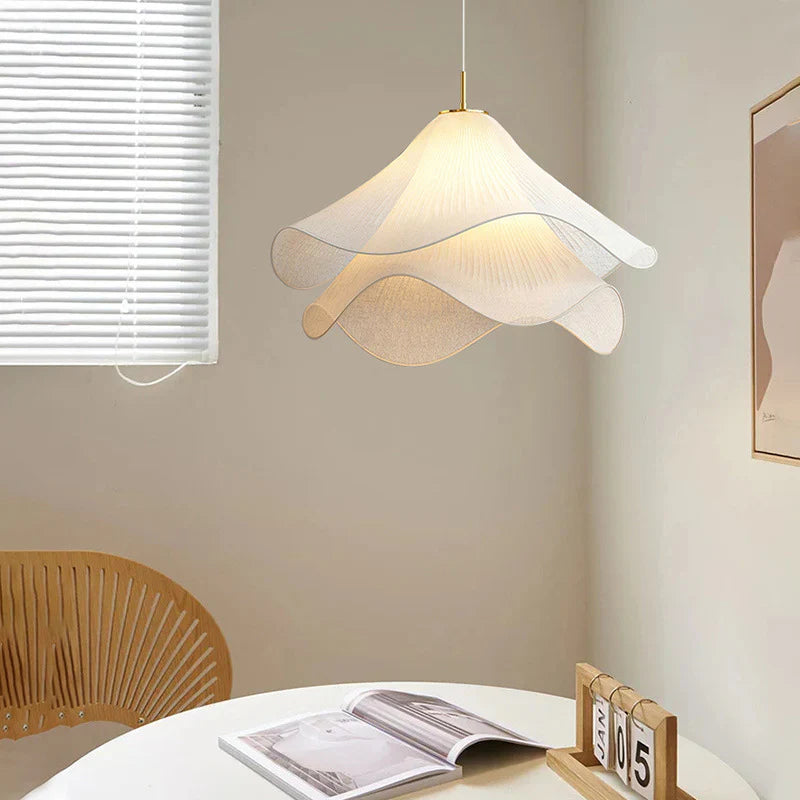 Hanglamp Japandi Stof Rond Scandinavisch Design E27 40-80cm Warm Licht | Sansoti