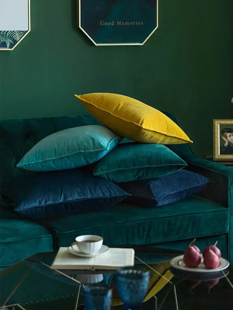 Kussenhoes Velvet 45x45 Beige Fluweel Sierkussen Woonkamer Slaapkamer Decoratief Zacht Met Rits | Sansoti