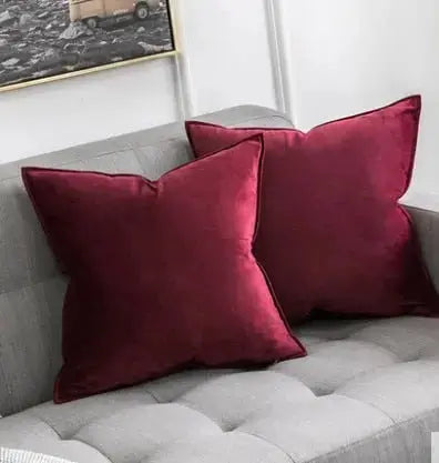 Kussenhoes Velvet 45x45 Beige Fluweel Sierkussen Woonkamer Slaapkamer Decoratief Zacht Met Rits | Sansoti