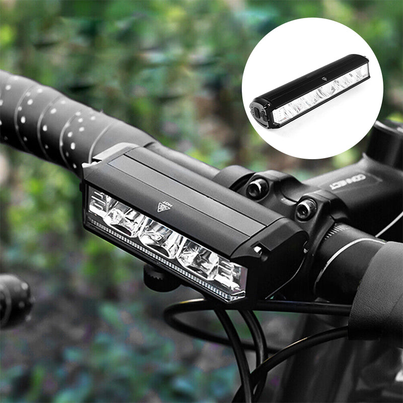 Fietsverlichting LED Voorlicht 900 Lumen Oplaadbaar Zwart Waterdicht Breed Verlichtingsveld Veilig Fietsen | Sansoti