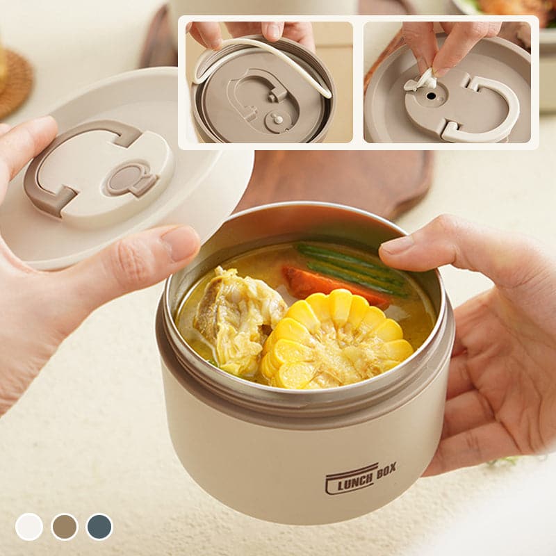 Thermische Lunchbox – Warmhoud Lunchbox van RVS voor Werk, School & Onderweg | Sansoti