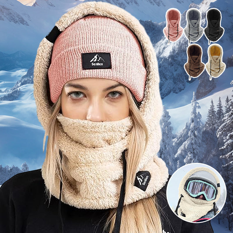 Fleece-Balaclava für den Wintersport mit Nackenschutz, verstellbar, atmungsaktiv, Unisex-Gesichtsmaske für Outdoor-Aktivitäten | Sansoti