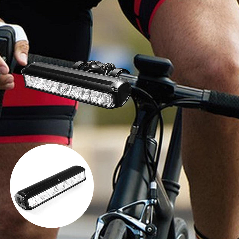 Fietsverlichting LED Voorlicht 900 Lumen Oplaadbaar Zwart Waterdicht Breed Verlichtingsveld Veilig Fietsen | Sansoti
