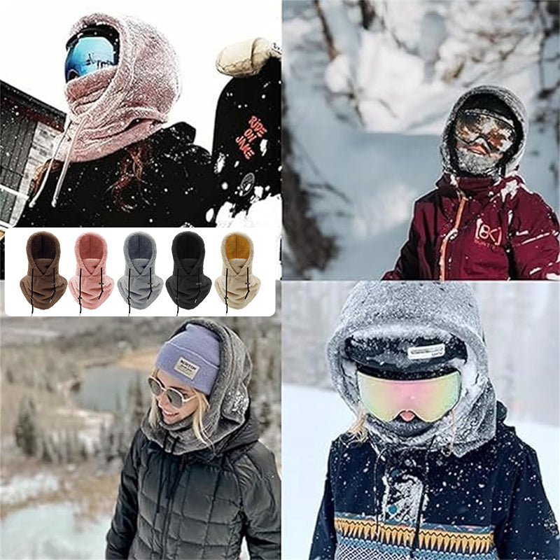 Fleece-Balaclava für den Wintersport mit Nackenschutz, verstellbar, atmungsaktiv, Unisex-Gesichtsmaske für Outdoor-Aktivitäten | Sansoti