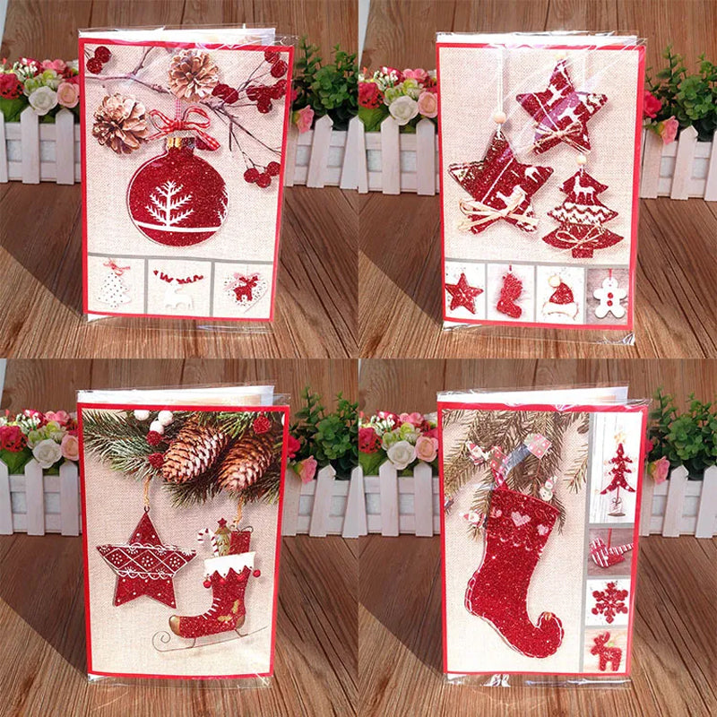 Set musikalischer Weihnachtskarten mit Klang und Lichtern für gemütliche Feiertage Originelle Geschenke Grußkarten | Sansoti