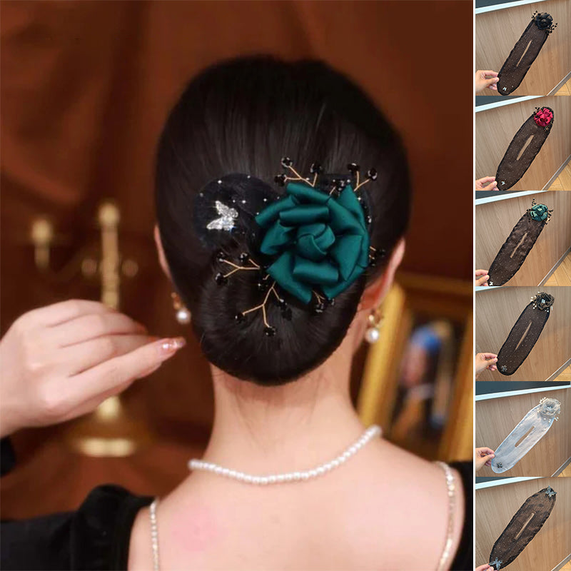 Haarknot Styling Set 7-delig in Satijn met Flexibele Draadkern voor Elegante Kapsels Zonder Hitte | Sansoti