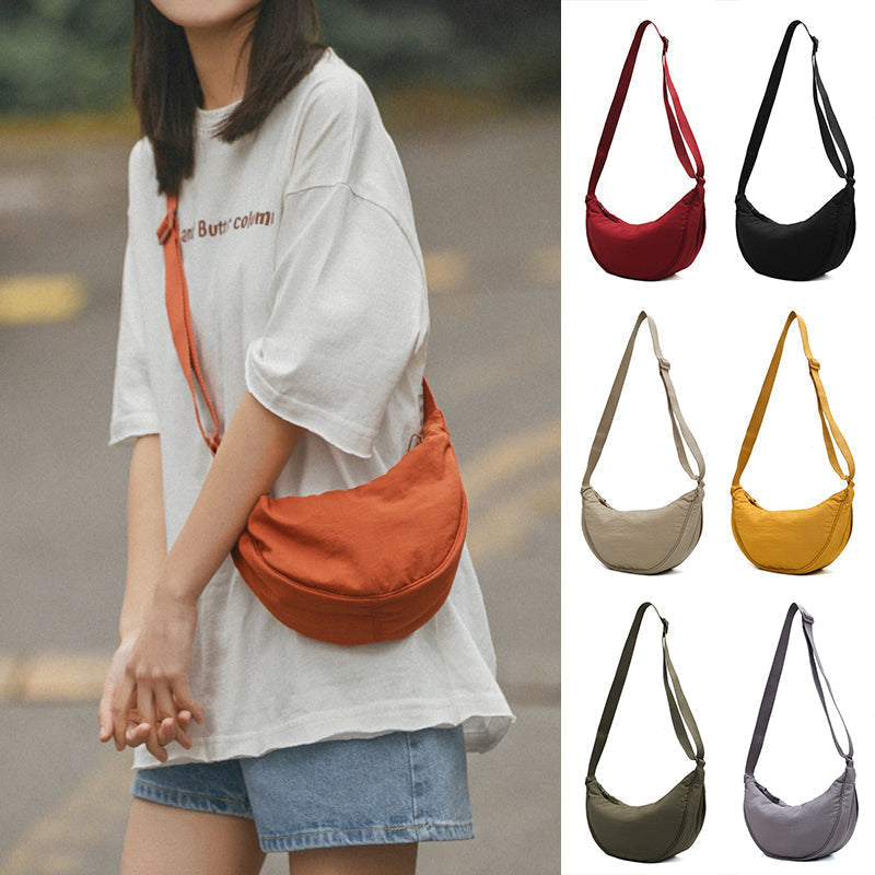 Halve Maan Schoudertas Kunstleer Elegante Damestas Crossbody Handtas Mode Accessoire Casual Dagelijks Gebruik | Sansoti