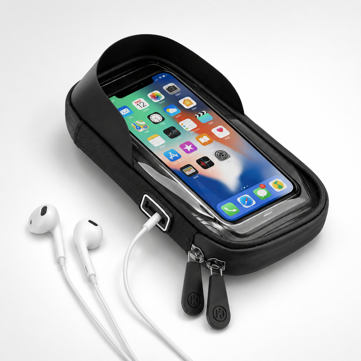 Waterdichte Telefoonhouder voor Fiets met Touchscreen – Tot 6.4 Inch | Sansoti