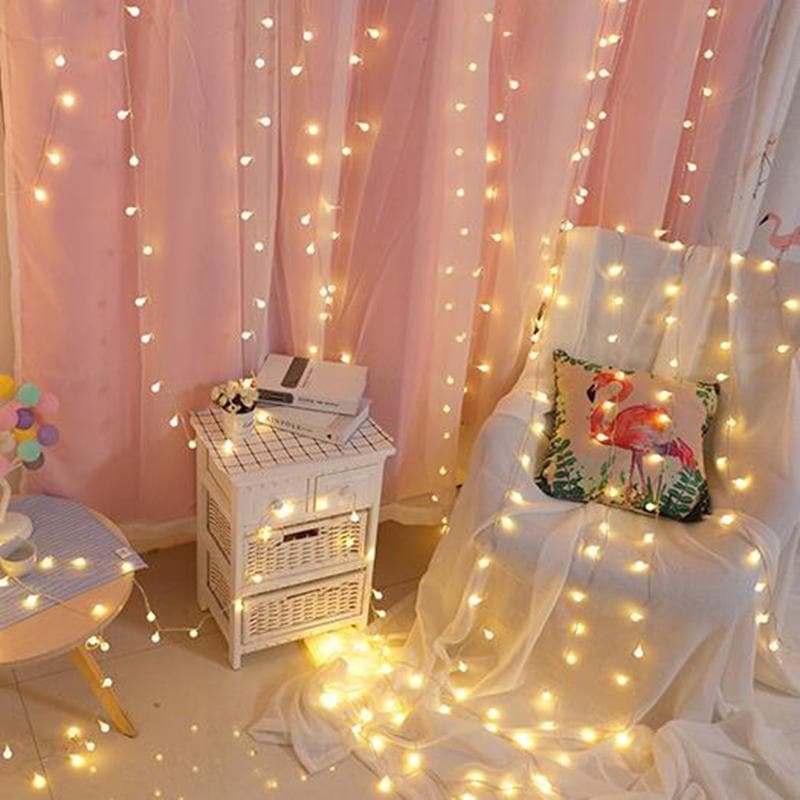 Lichtsnoer LED Fairy Lights Binnen Buiten Warm Wit Ster Bloem Bal Slaapkamer | Sansoti