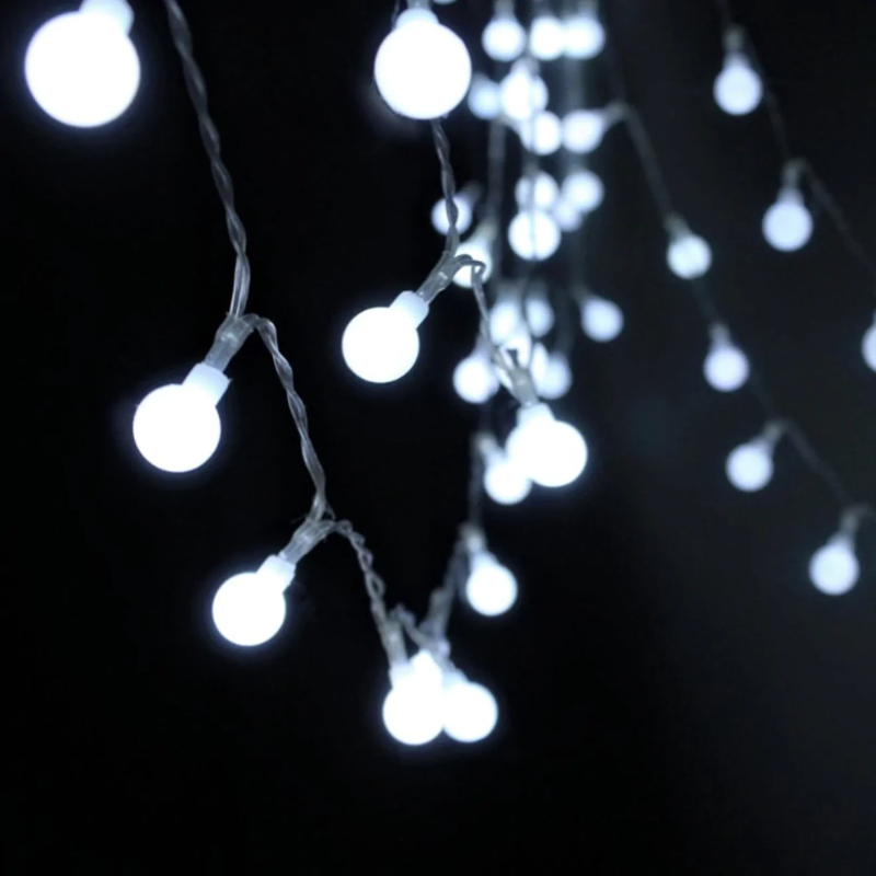 Lichtsnoer LED Fairy Lights Binnen Buiten Warm Wit Ster Bloem Bal Slaapkamer | Sansoti