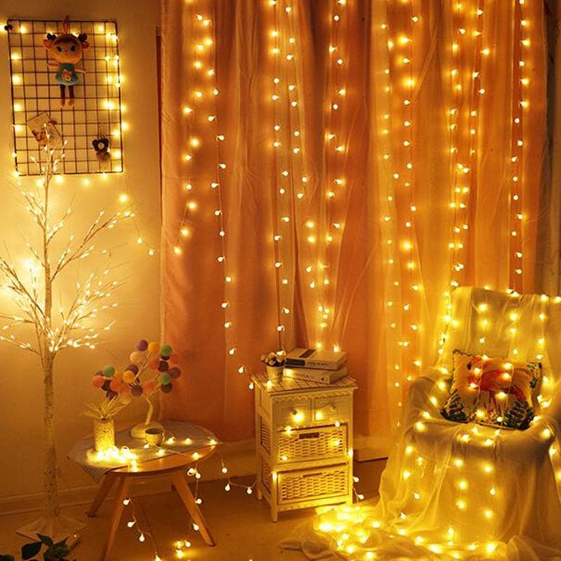 Lichtsnoer LED Fairy Lights Binnen Buiten Warm Wit Ster Bloem Bal Slaapkamer | Sansoti