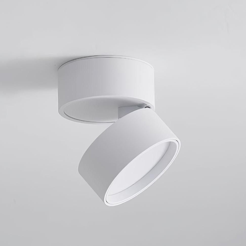 Spot de plafond réglable en aluminium blanc chaud LED 3000K, design minimaliste scandinave nordique pour intérieur | Sansoti