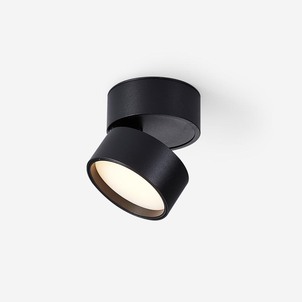 Spot de plafond réglable en aluminium blanc chaud LED 3000K, design minimaliste scandinave nordique pour intérieur | Sansoti