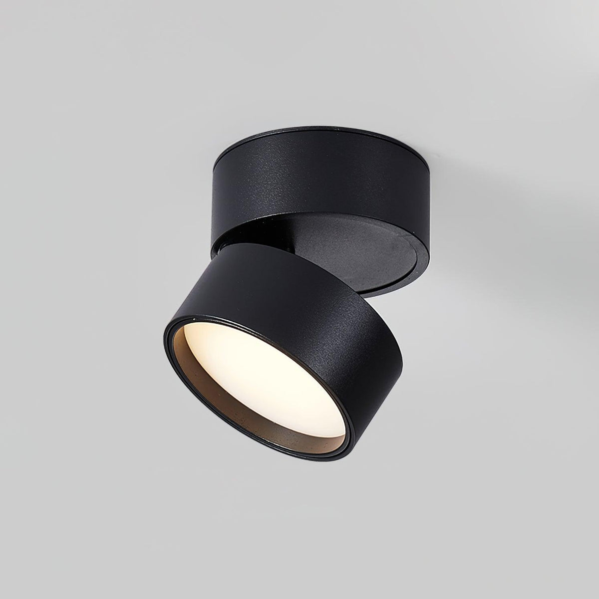 Spot de plafond réglable en aluminium blanc chaud LED 3000K, design minimaliste scandinave nordique pour intérieur | Sansoti
