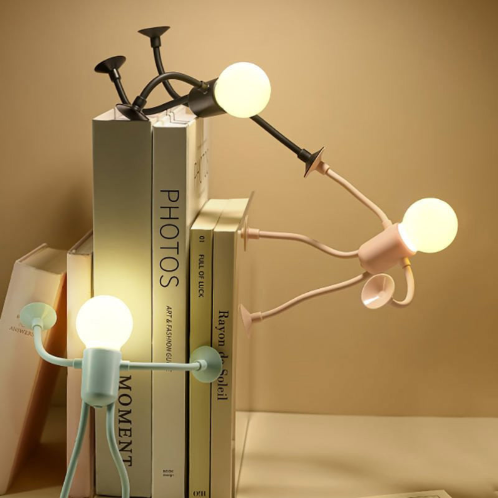 Verstelbare LED Tafellamp Zwart Wit Blauw Beige met Buigbare Armen Flexibel Sfeerlicht voor Woonkamer Slaapkamer Kantoor Bureau Modern Design Energiebesparend Warm Licht Dimbaar Decoratief Kinderkamer Nachtlampje Leeslamp | Sansoti