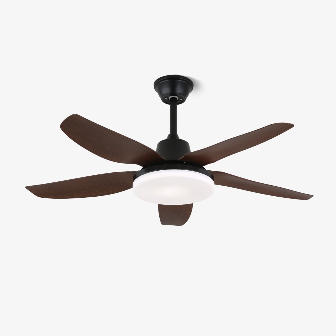 Modern Ceiling Fan Luvo with Lighting and Wooden Finish – Ø122 cm – With Remote Control – Includes LED – 6 Speeds | Sansoti
