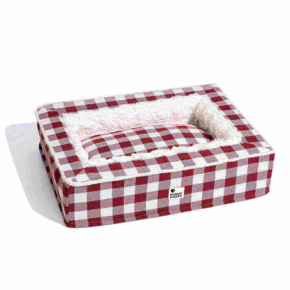 Hondenmand Antistress Tartan Klassiek Design Rustgevend Comfortabel Bed voor Huisdieren Honden Katten | Sansoti