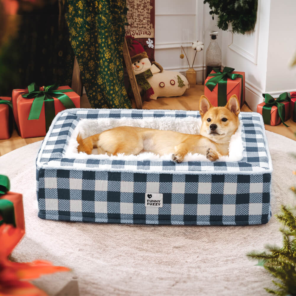 Hondenmand Antistress Tartan Klassiek Design Rustgevend Comfortabel Bed voor Huisdieren Honden Katten | Sansoti