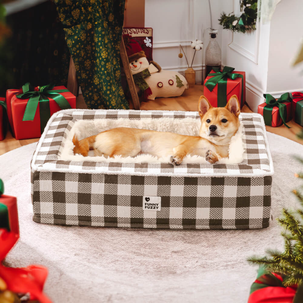 Hondenmand Antistress Tartan Klassiek Design Rustgevend Comfortabel Bed voor Huisdieren Honden Katten | Sansoti