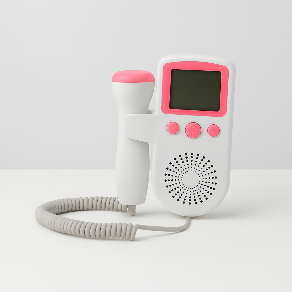 Babyhartmonitor Draagbare Foetale Doppler Zwangerschap Hartslag Tracker met LCD Display voor Thuisgebruik 3MHz Sonde | Sansoti