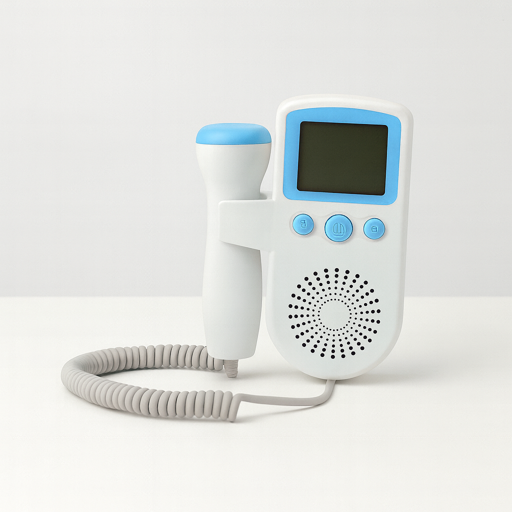 Babyhartmonitor Draagbare Foetale Doppler Zwangerschap Hartslag Tracker met LCD Display voor Thuisgebruik 3MHz Sonde | Sansoti