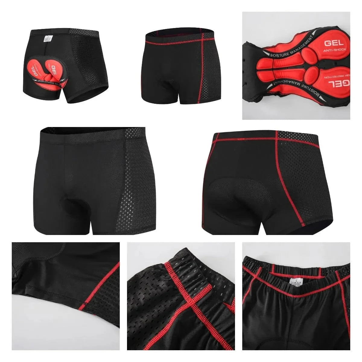 Comfortabele Motorshorts met 3D Gelpolstering voor Lange Ritten | Sansoti
