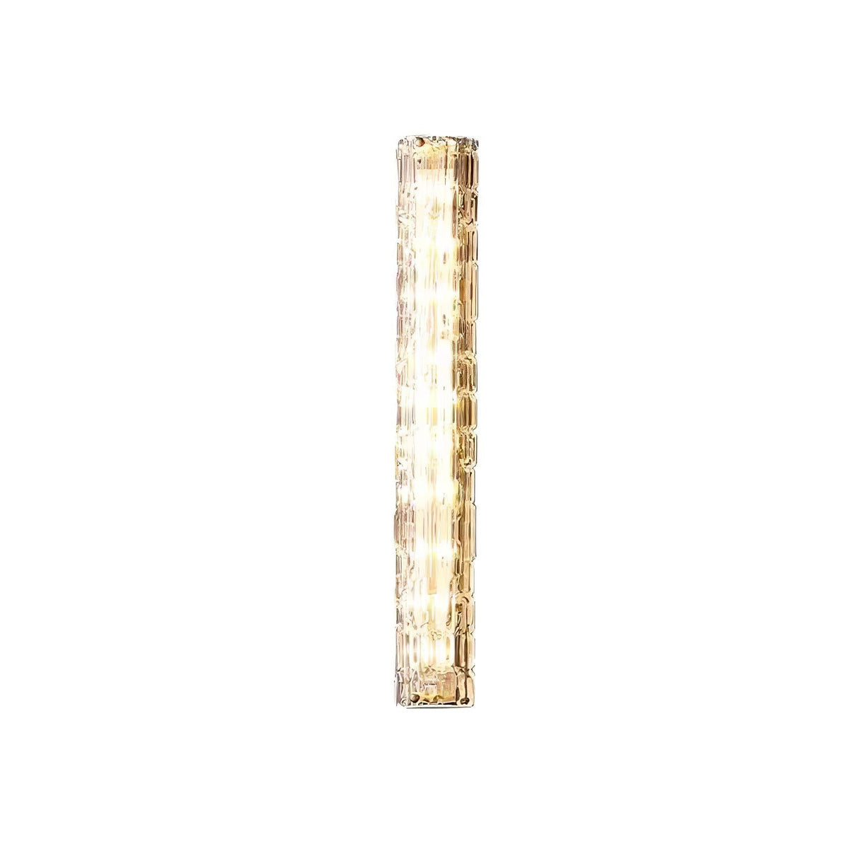 Glas-Wandleuchte aus messingfarbenem Metall, integrierte LED 3000K-6000K, dimmbare integrierte Beleuchtung, Wohnzimmer | Sansoti