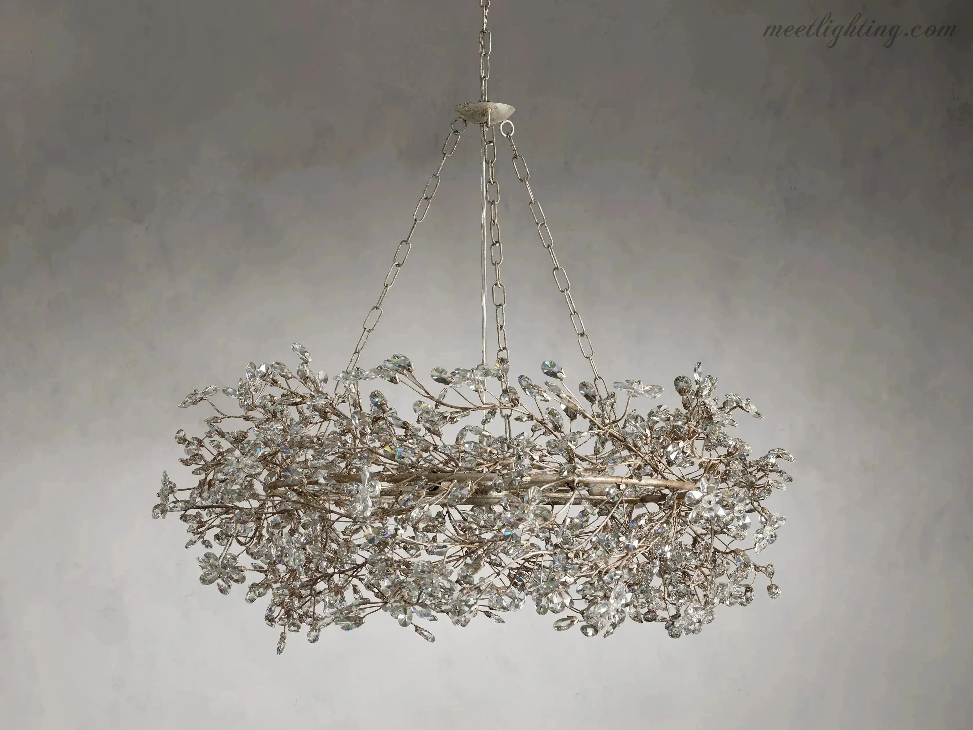 Lustre avec finition dorée, 6 à 12 sources lumineuses, suspension en fer fabriquée à la main, réglable, pour table à manger | Sansoti