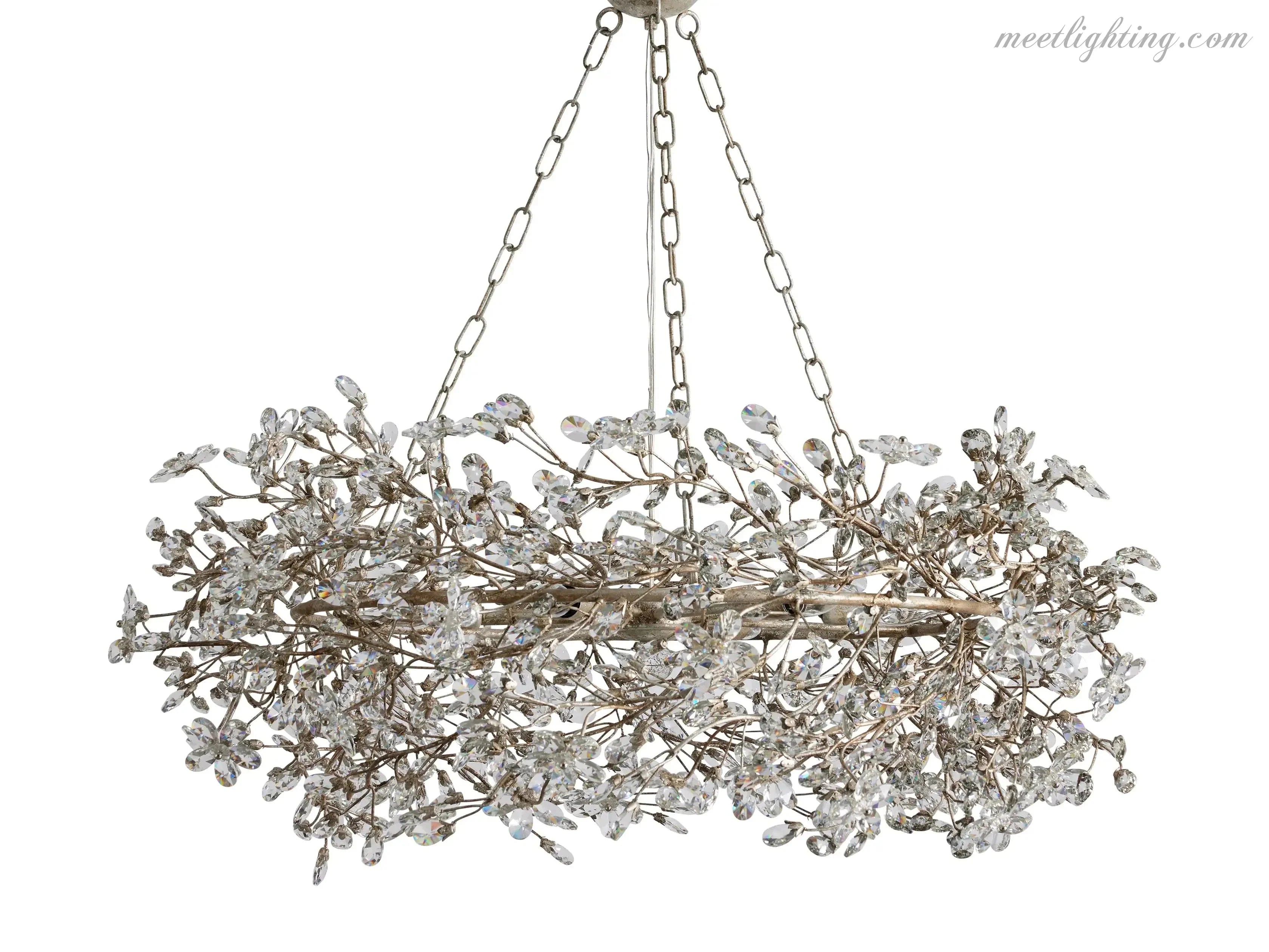 Lustre avec finition dorée, 6 à 12 sources lumineuses, suspension en fer fabriquée à la main, réglable, pour table à manger | Sansoti