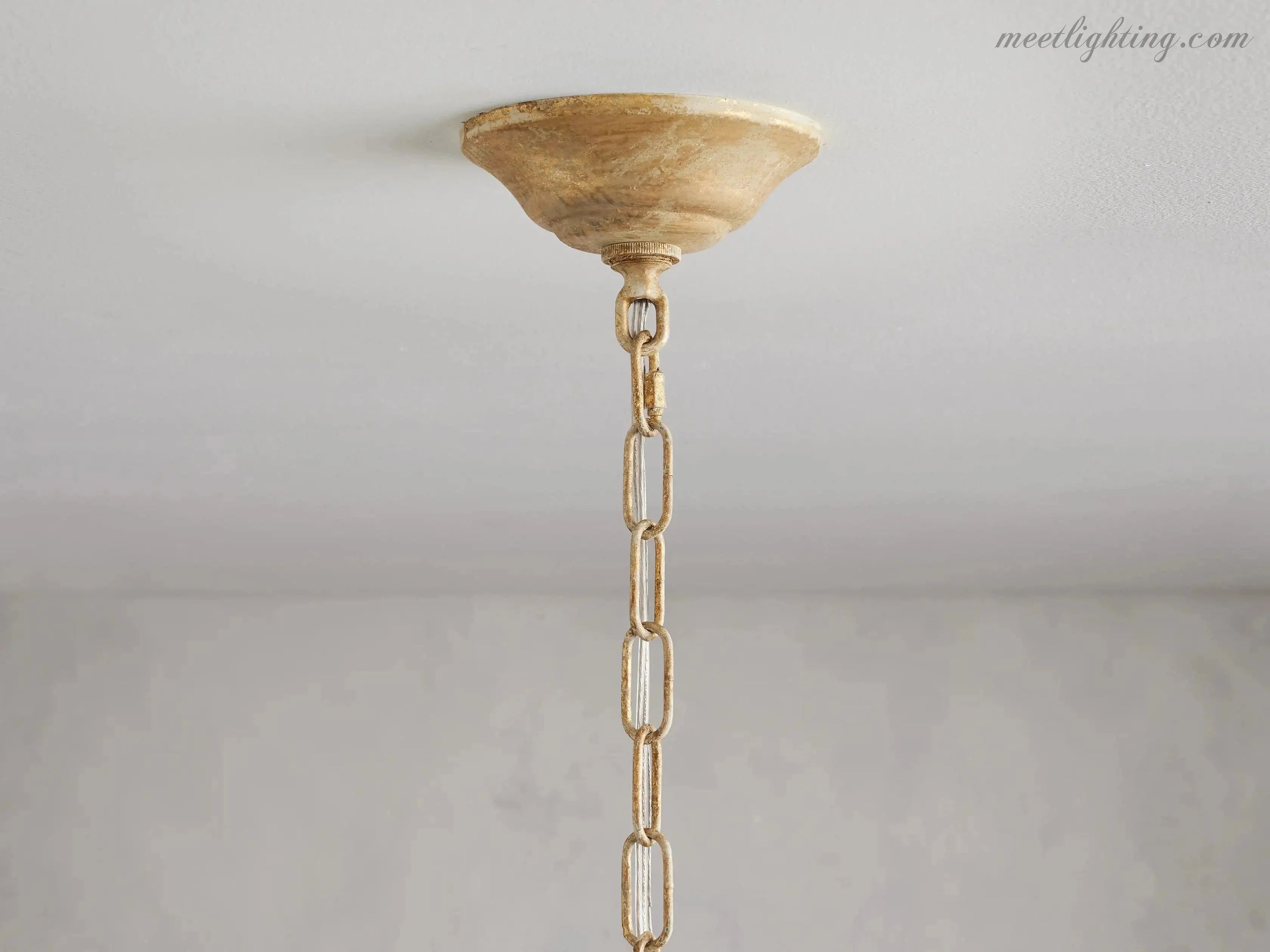 Lustre avec finition dorée, 6 à 12 sources lumineuses, suspension en fer fabriquée à la main, réglable, pour table à manger | Sansoti